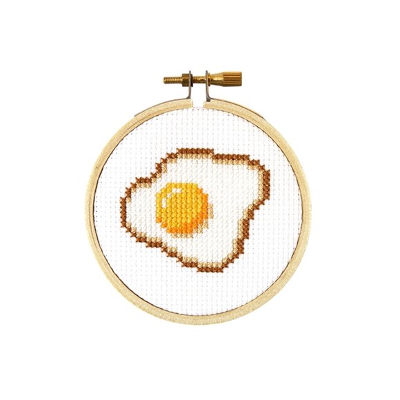 The Stranded Stitch Other - Egg Mini Cross Stitch Kit 🍳🥚🍳